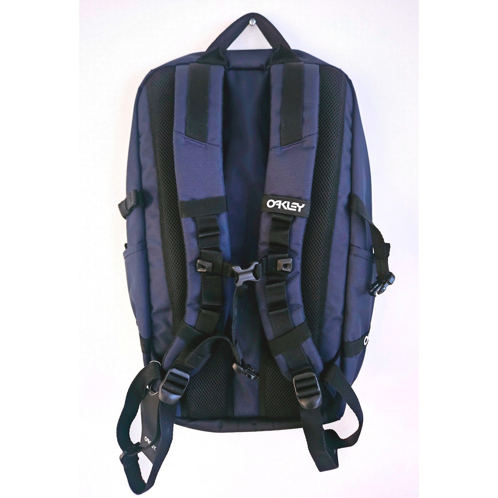 Oakley Street Organizing Pocket Backpack Fathom Navy Blue Tech Laptop Bag NWT