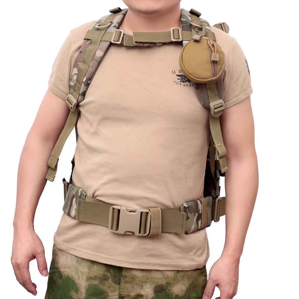 Tactical Small Round Coin Holder Pouch as Wallet, Change Purse,EDC Molle Pouch