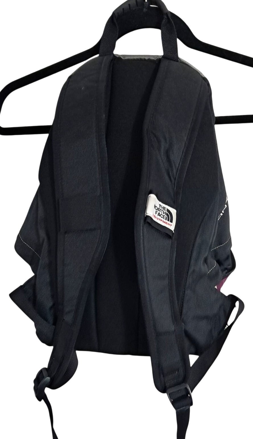 The North Face Backpack Unisex Small Purple Grey Black Daypack Colorblock Zip