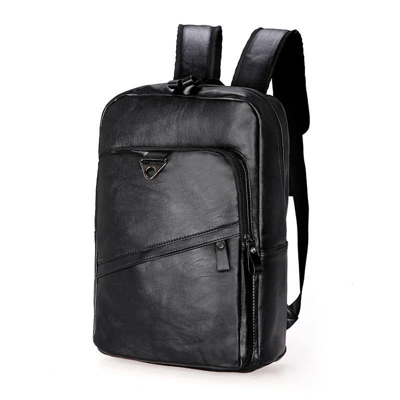 Men Backpack PU Leather Backpack Large Laptop Backpacks Men’s Mochilas Backpack