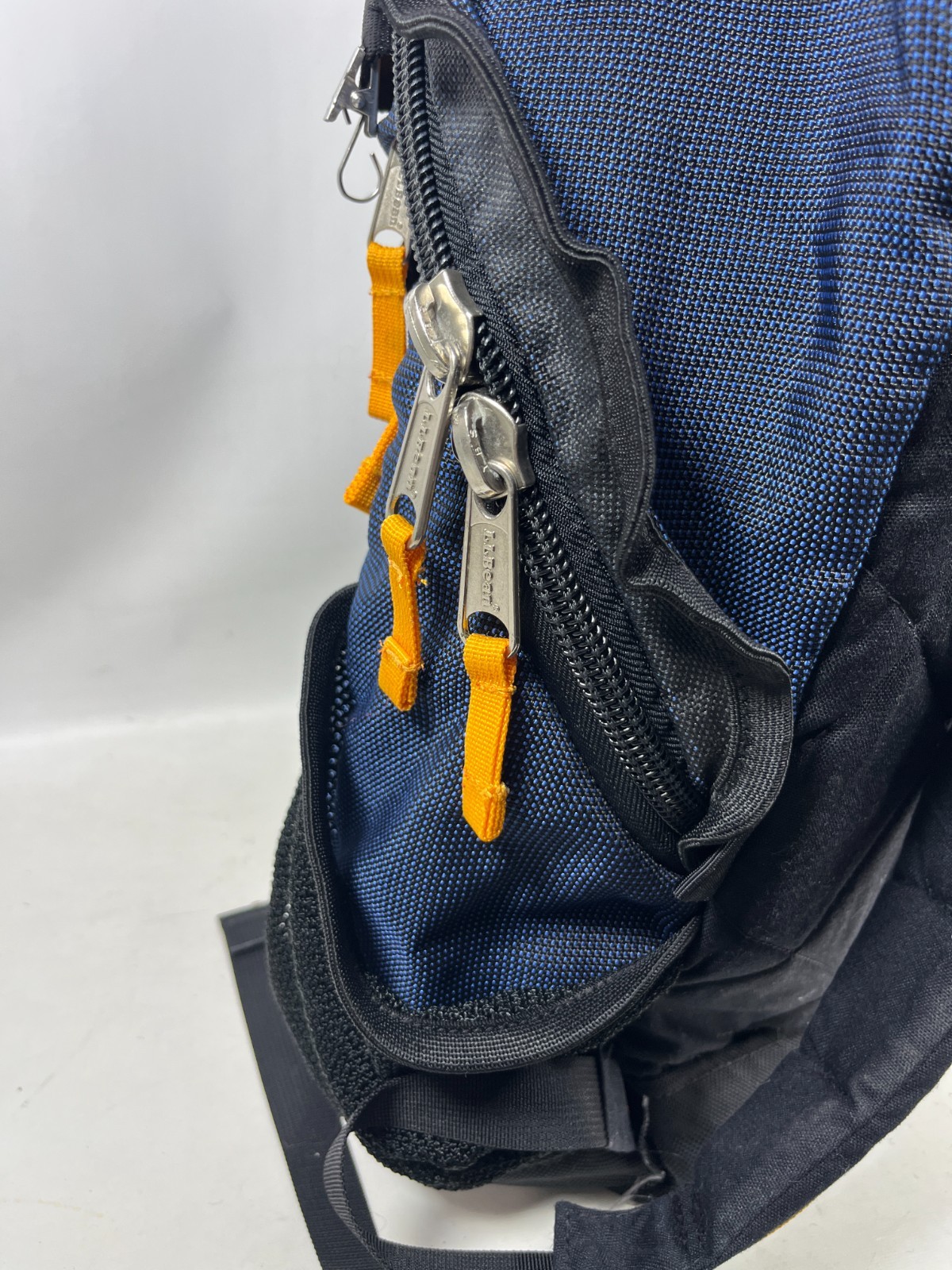 LL BEAN Bag Backpack Hiking Padded Strap Daypack Nylon Blue VTG