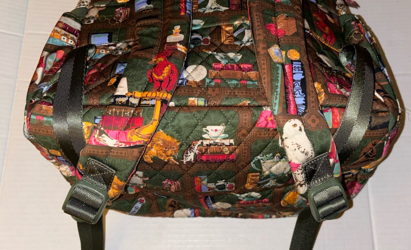 Vera Bradley Bancroft Backpack Bag Harry Potter Hogwarts Library NWT