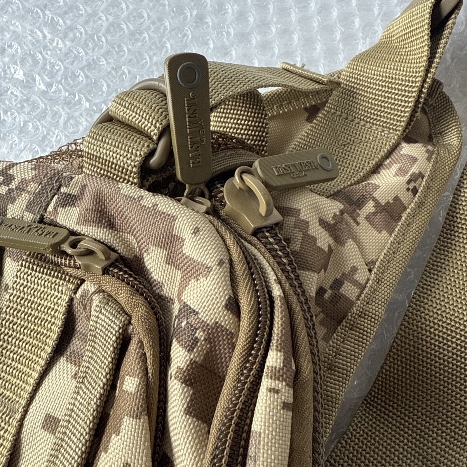 EastWest MOLLE Adjustable Army Print Strap Belt Bag 19.5” X 7” X 4”