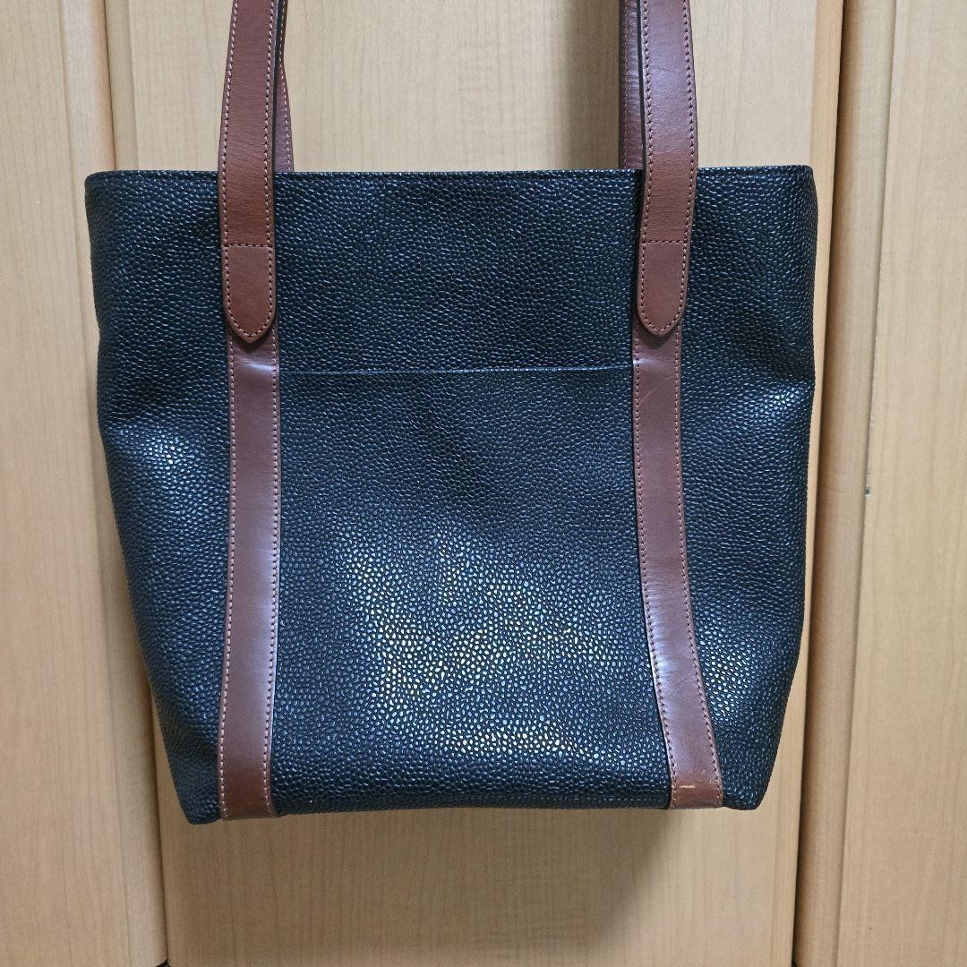Mulberry Tote Bag Black Leather Shoulder Purse Used Excellent Condition