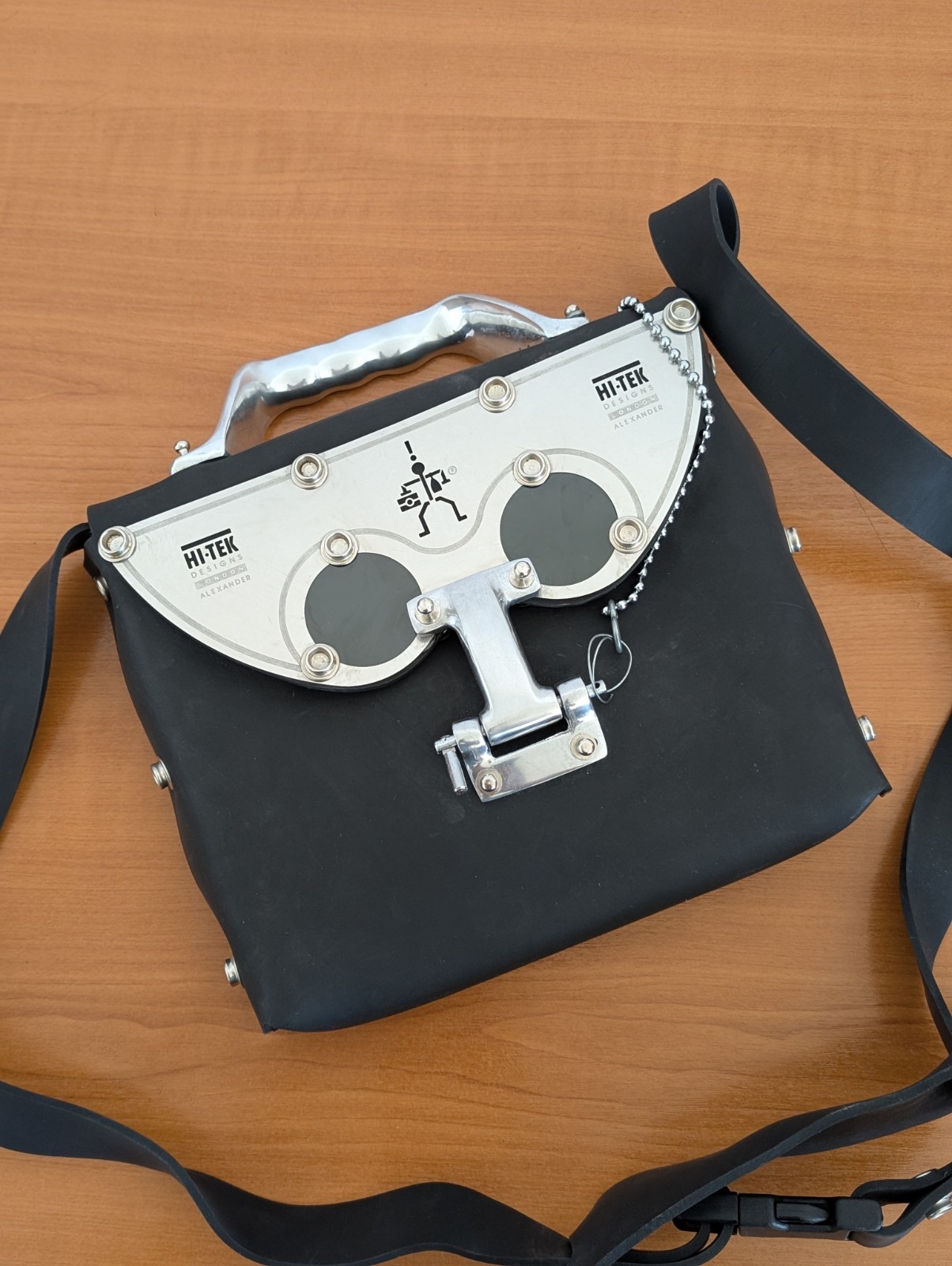 Vintage HI TEK London Designs Alexander Steampunk Bag in Rubber – RARE