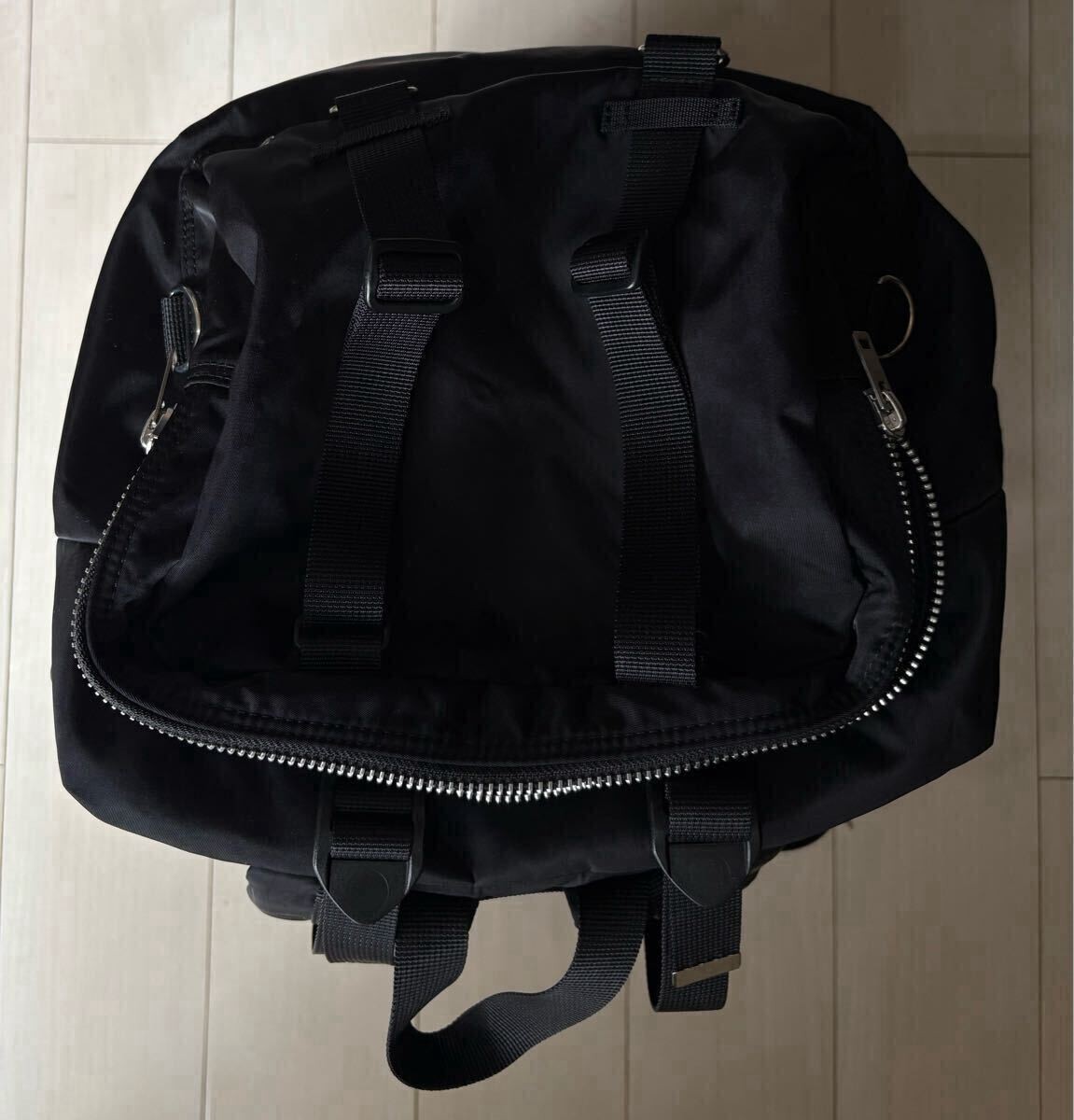 Used 2019 Undercover Multi-Pocket Nylon Backpack Black H 55 × W 43 × D 17cm