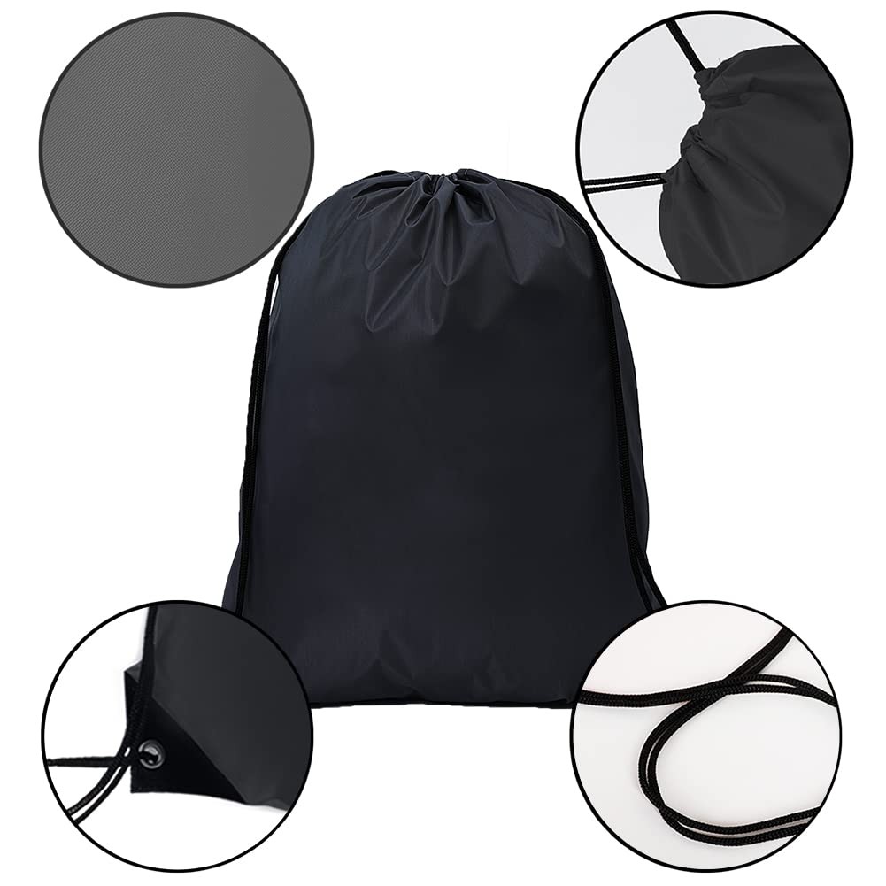 20 Pcs Drawstring Bags, Bulk Draw String Backpack, Cinch Polyester Bag for Gy…