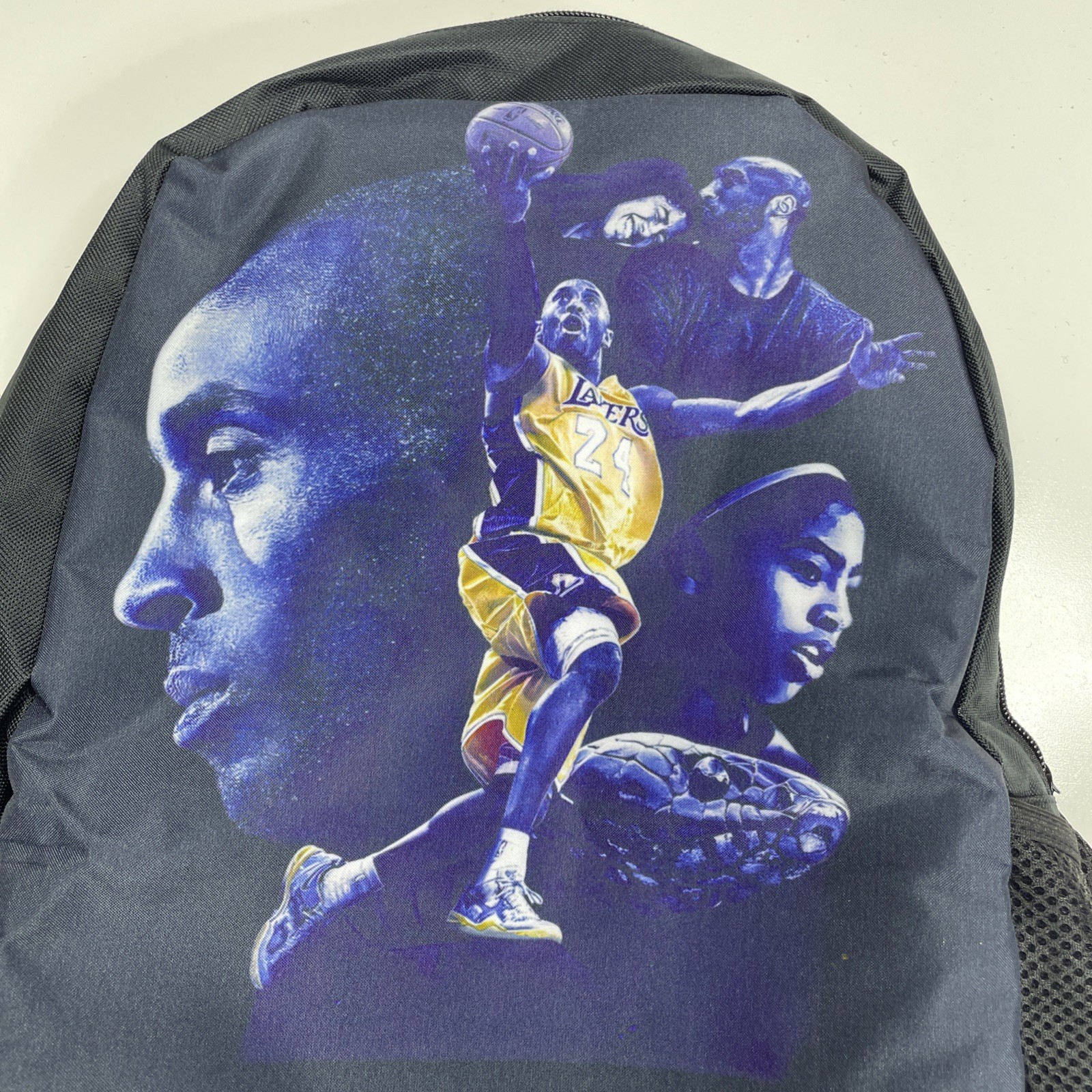 Kobe Bryant Black Backpack Side Pockets You asked for Hustle I gave you my Heart