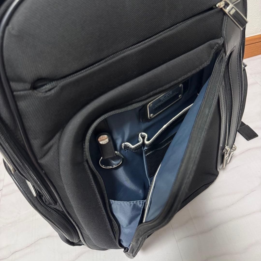 TUMI 25181D Arrive Kingsford Backpack Black Leather Nylon Business Laptop Japan