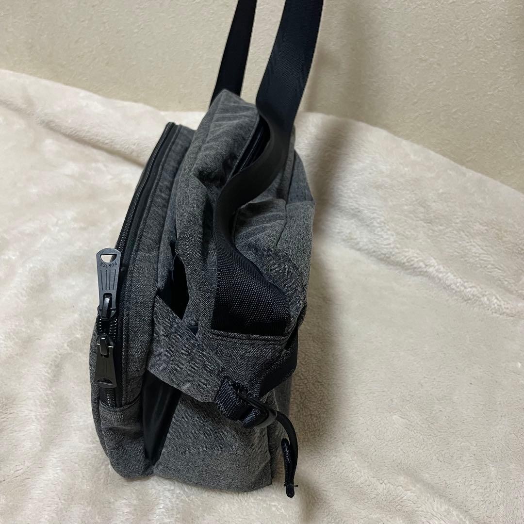 Porter Function Bioliner Shoulder Bag S, Herringbone Nylon Poly Blend