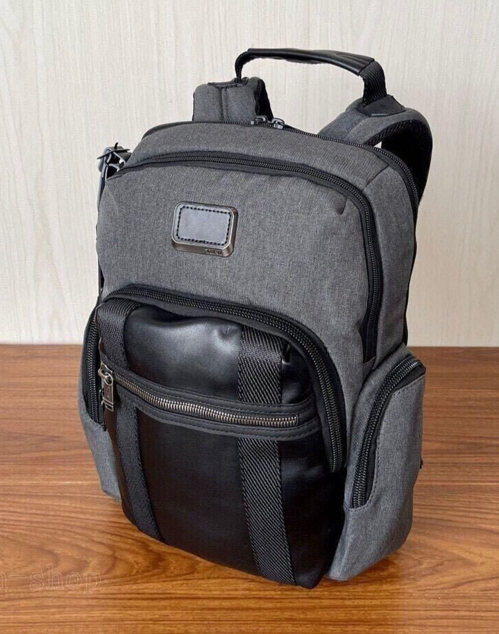 TUMI ALPHA BRAVO Nellis Backpack 232681 Gray Nylon Business Travel Outlet
