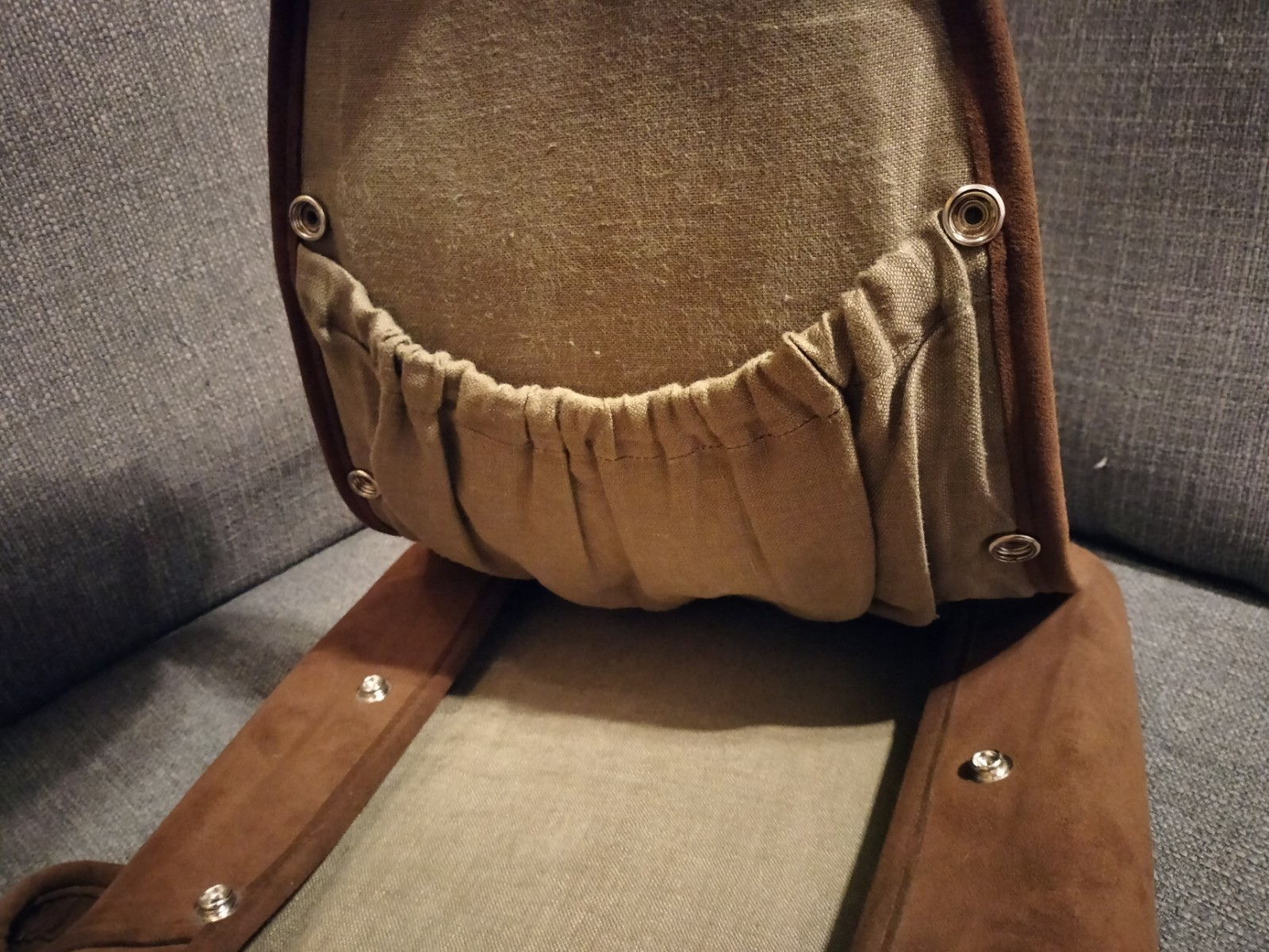 Vintage Snap Button Messenger Bag