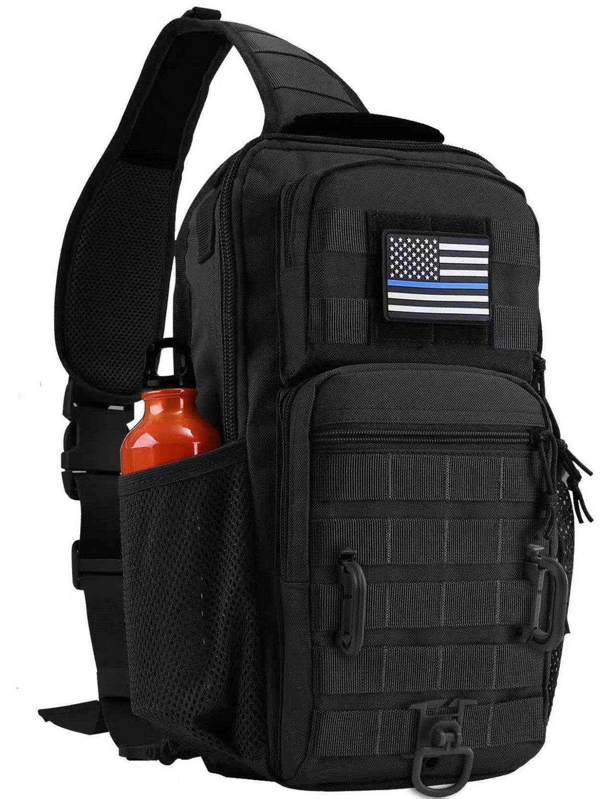 Rover Sling Pack Tactical Shoulder Sling Bag Backpack with Bottle Holder Cros…