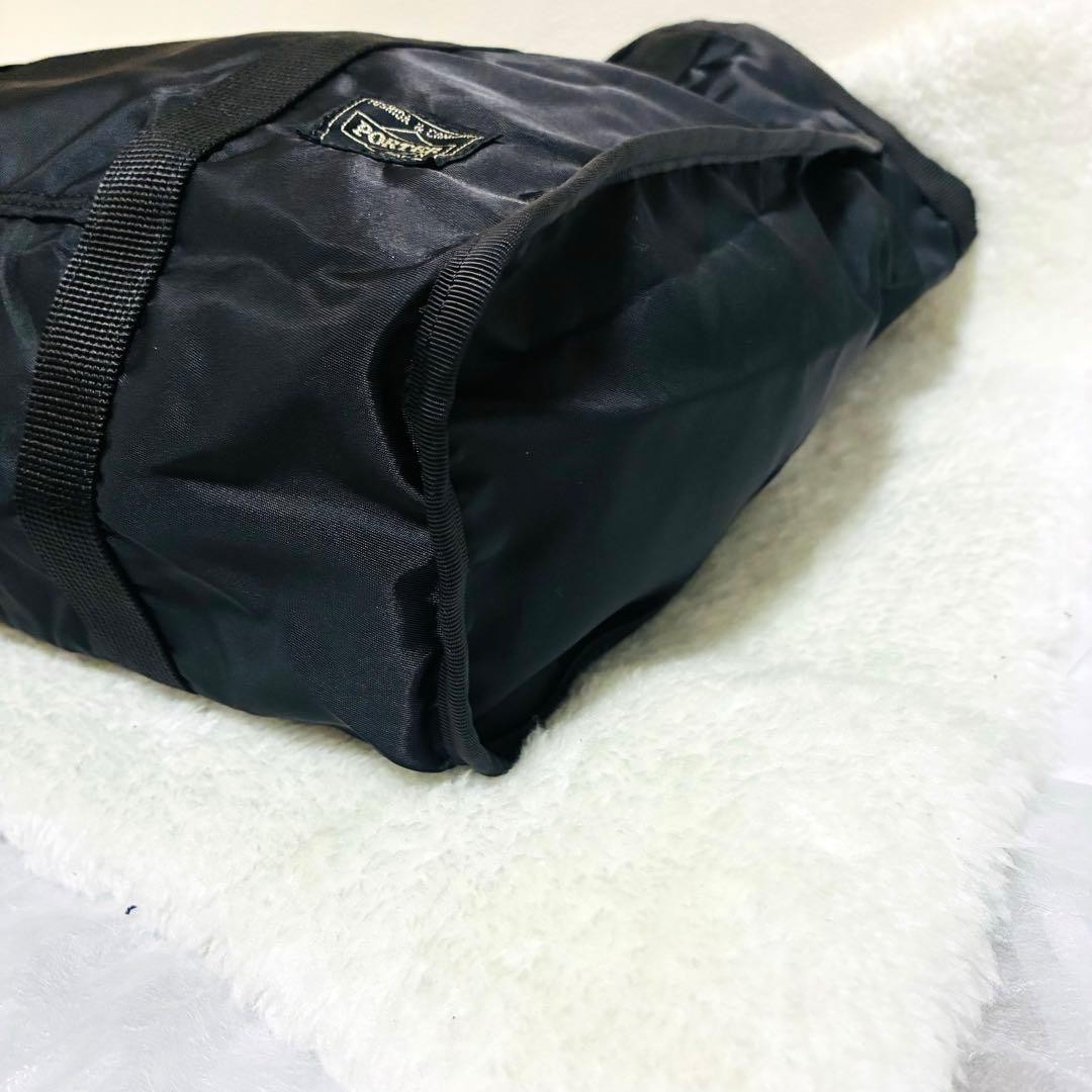 Authentic PORTER Yoshida Kaban Reversible Tote Bag Black Nylon 33cm x 34cm x 10c