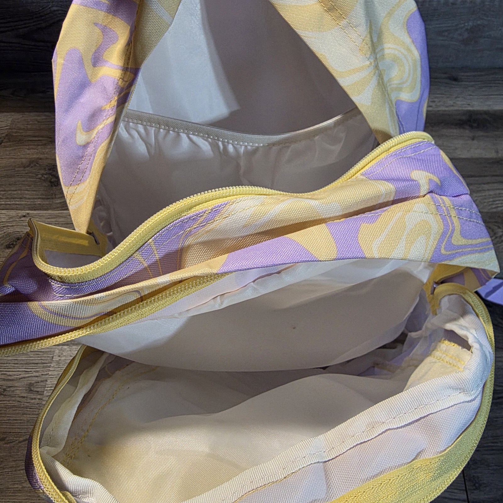 JanSport Cool Backpack with 15-inch Laptop Sleeve Pastel Artist Purple Yellow