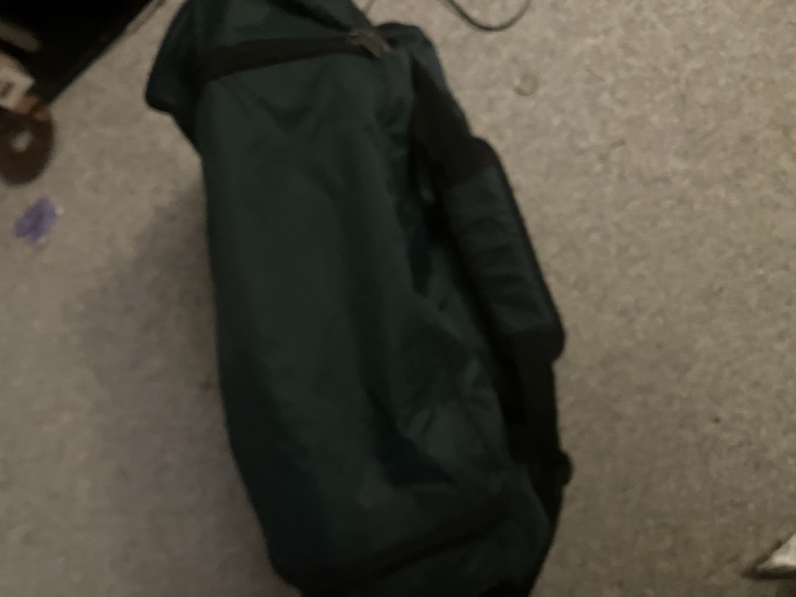 Vintage Nike Athletic Brand Duffle Bag Green 90s Gym Bag Carry On Swoosh Luggage