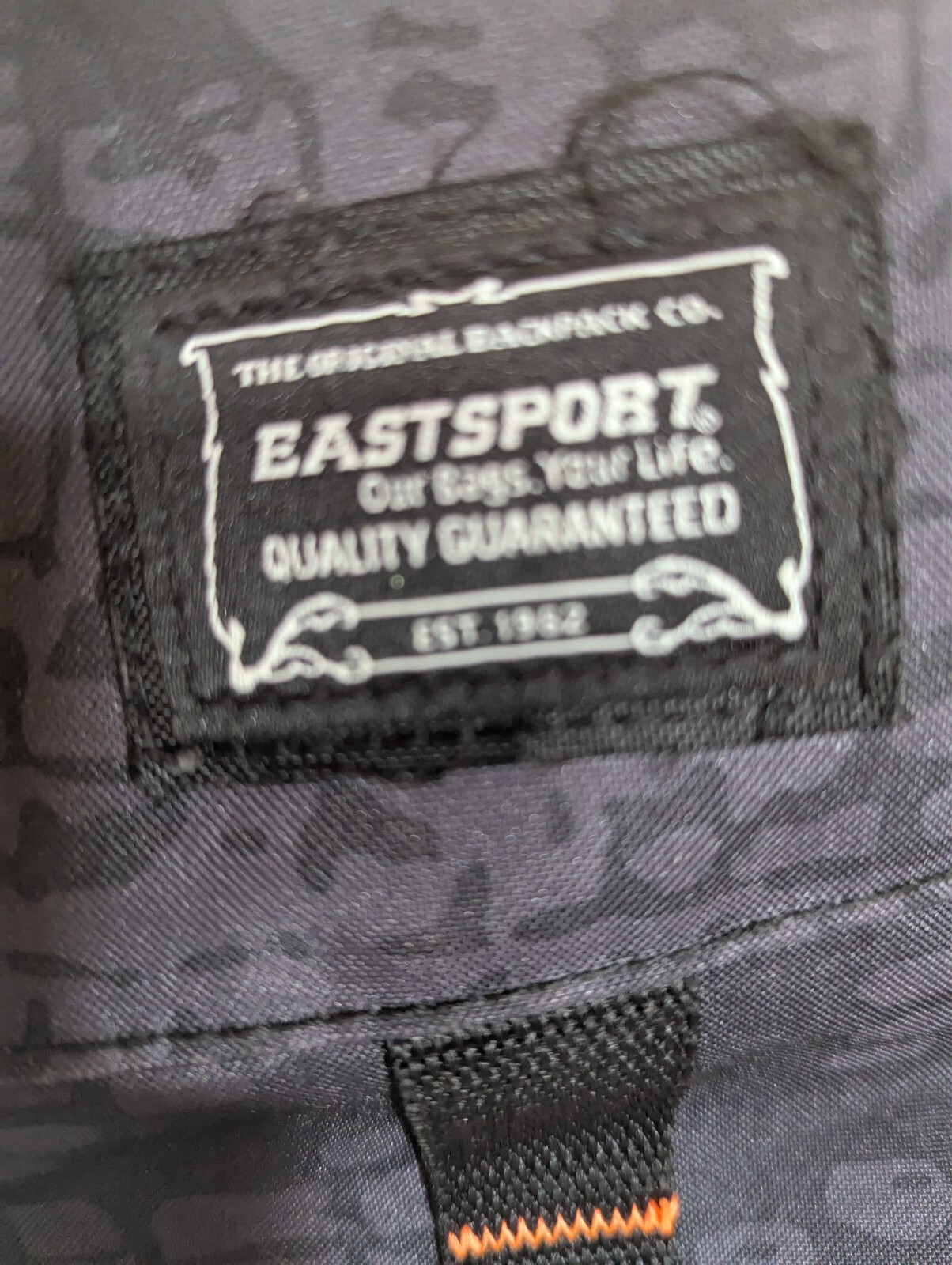 EastSport Backpack Large Black Gray Orange School Daypack Sports Hiking Gorpcore