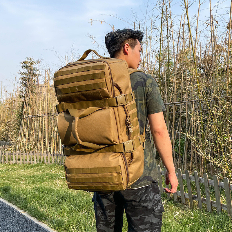 Men’s Large Military Tactical Backpack Camping Travel Rucksack Bag Carry Handles