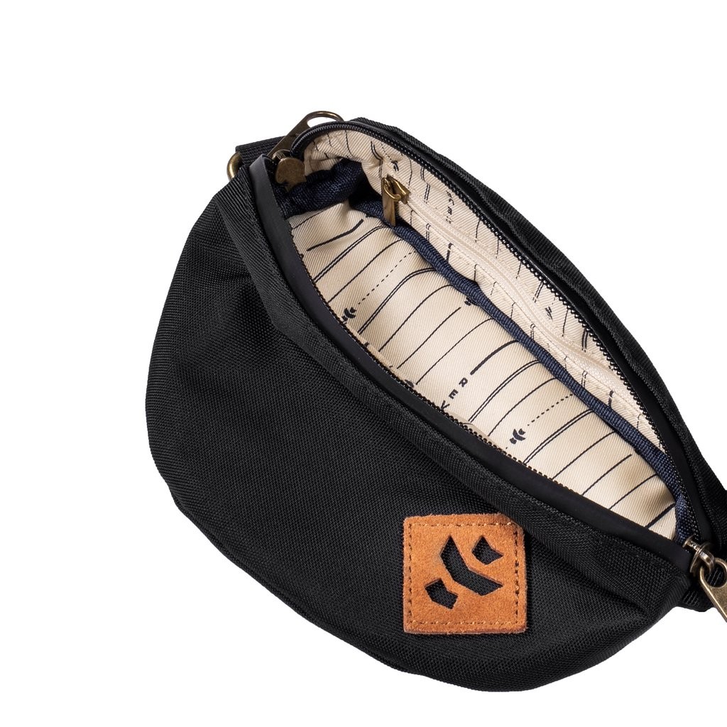 The Amigo Black Cross Body Waist Bag by Revelry Supply