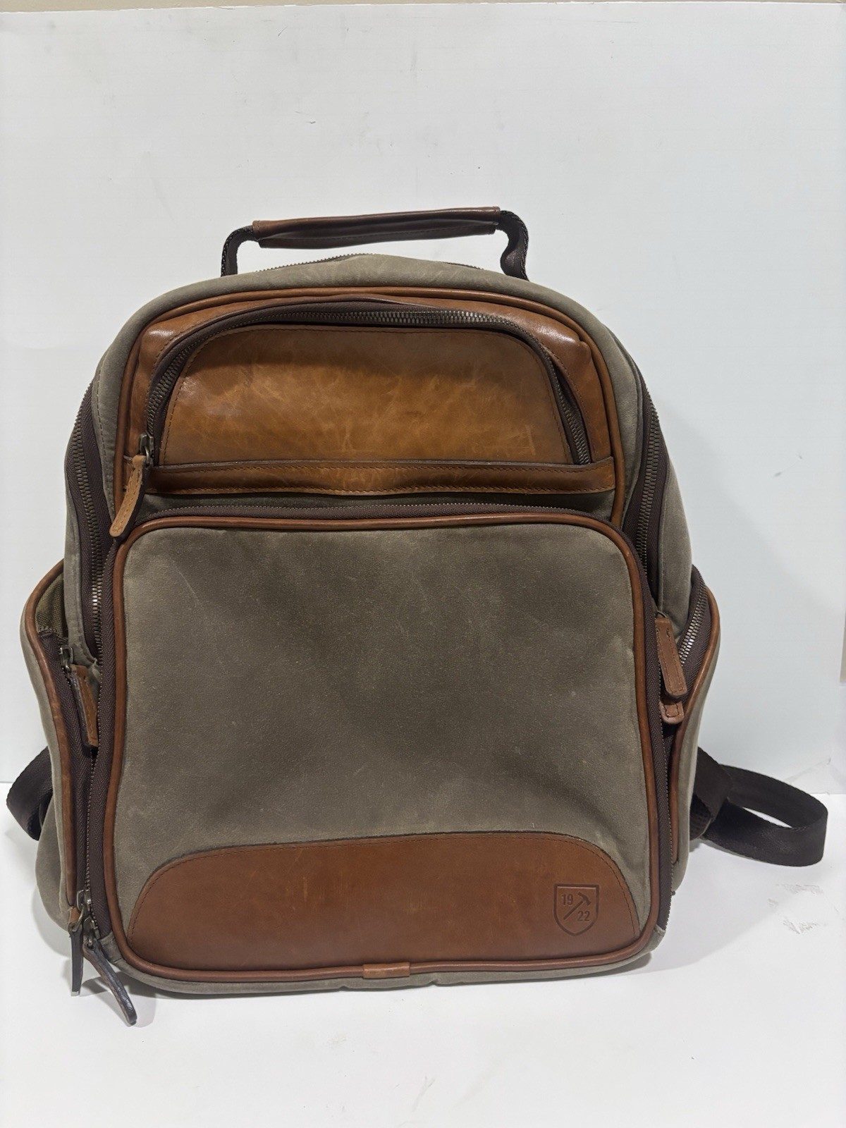 Allen Edmonds Canvas and Leather Backpack