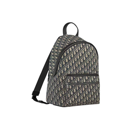 DIOR Rider fabric backpack for men in beige/black 11.8*5.9*16.6 in