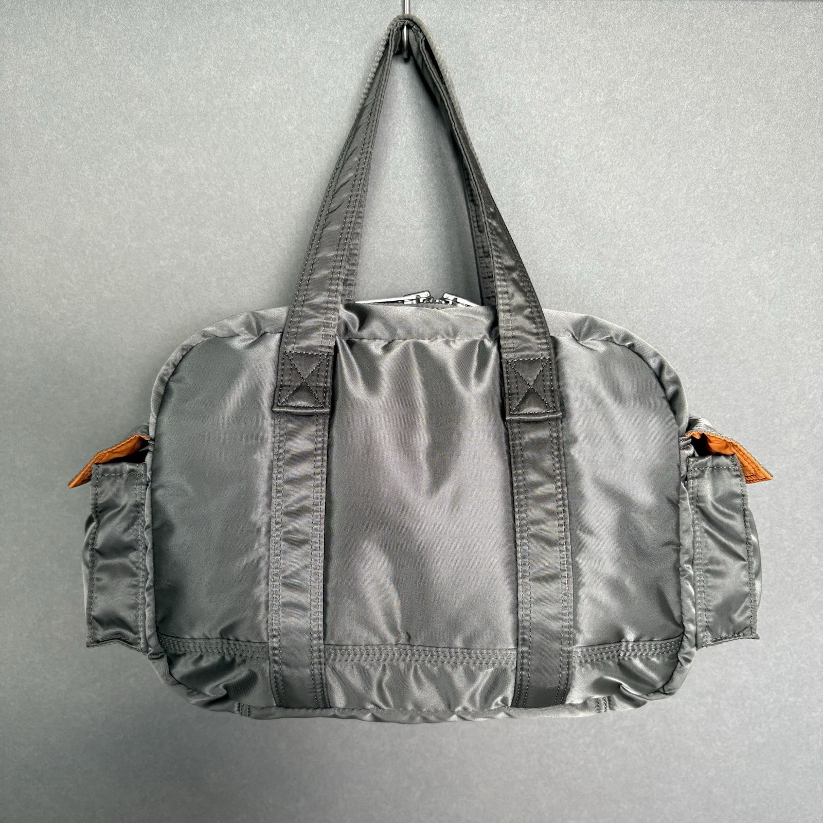 Yoshida PORTER TANKER Boston Bag Silver Gray Unused Japan 30cm×22cm×11cm