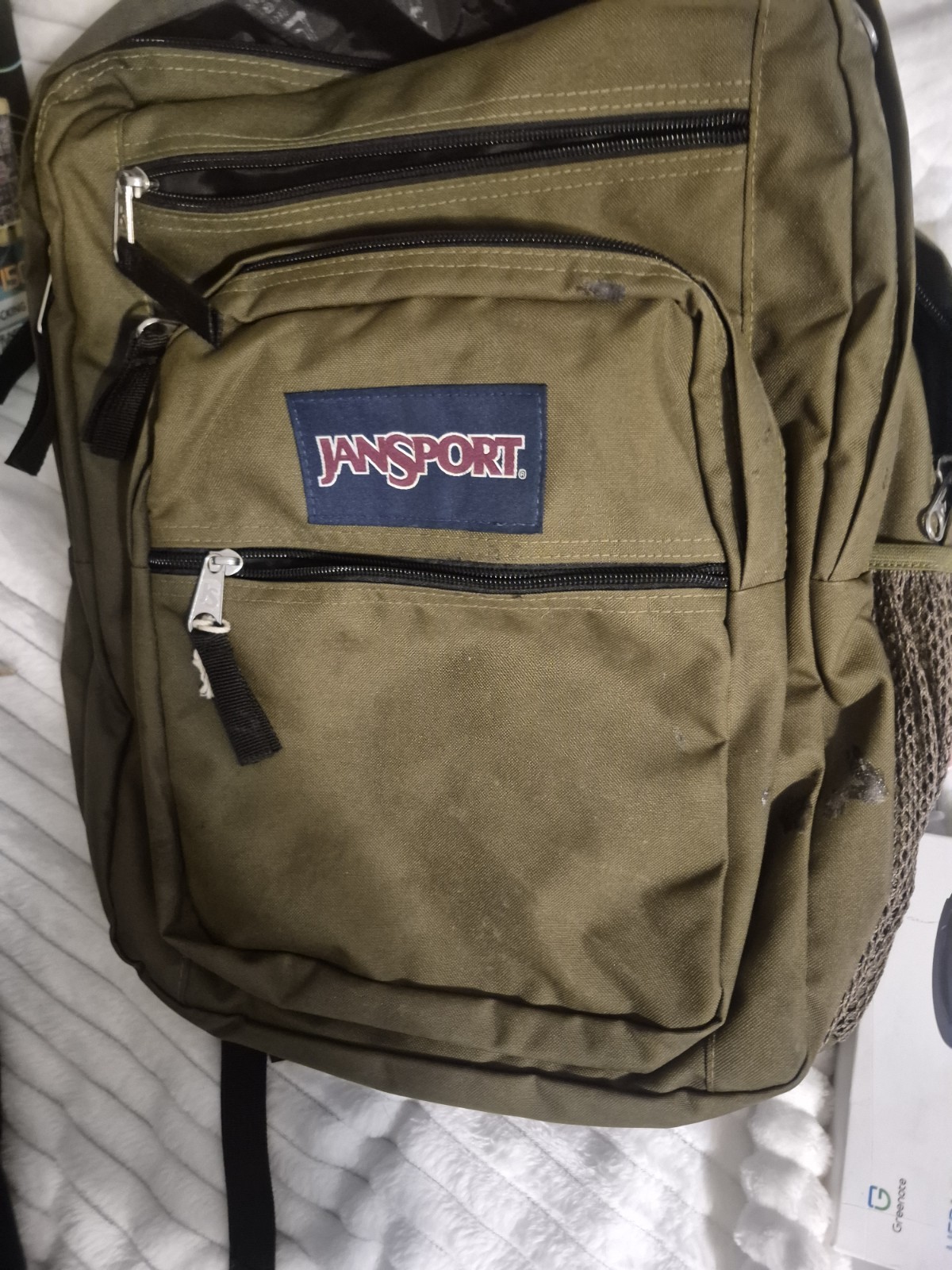 JanSport Big Student Navy Blue Backpack w/ laptop sleeve (JS0A47JK04S) NWT