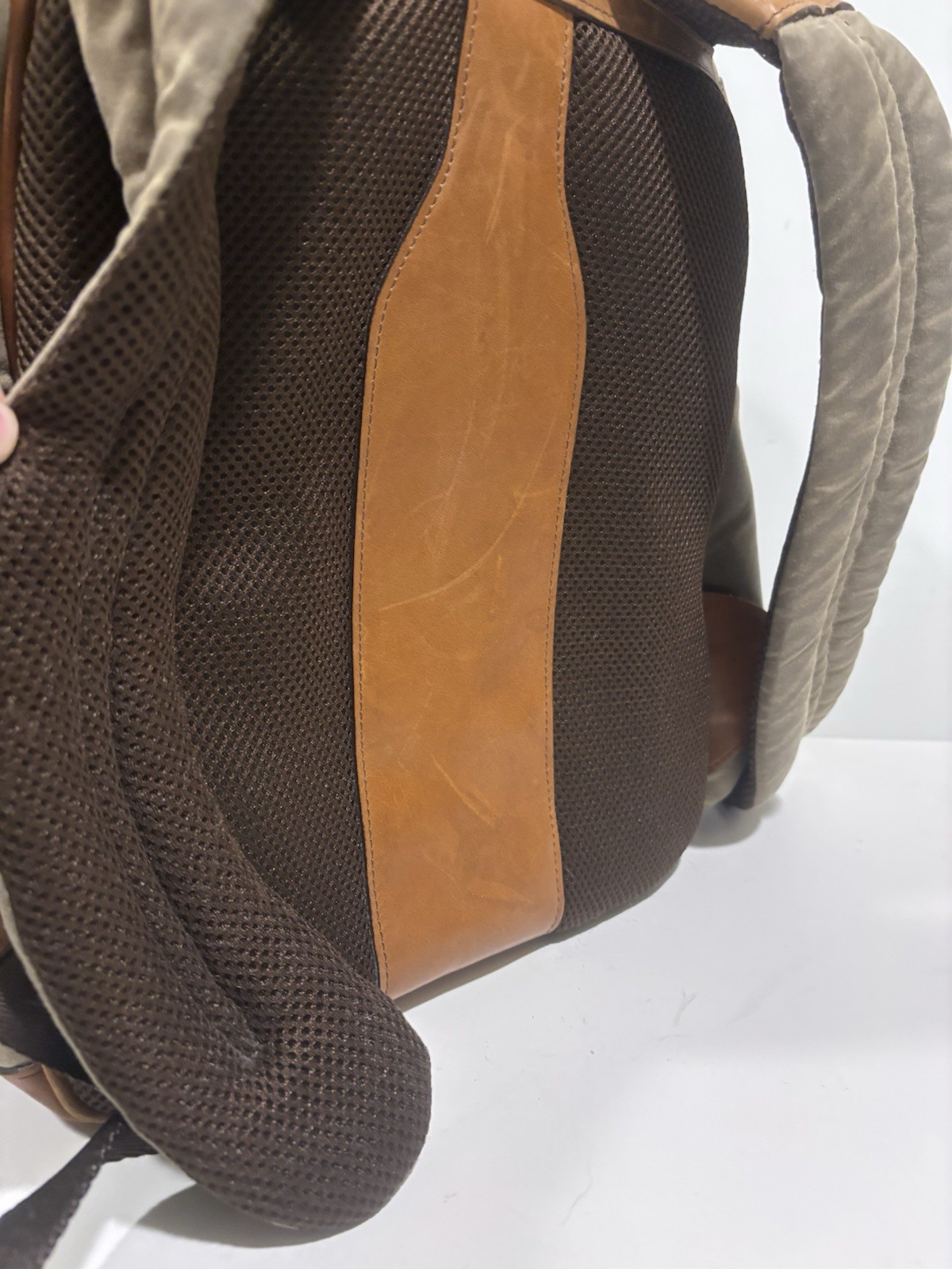 Allen Edmonds Canvas and Leather Backpack