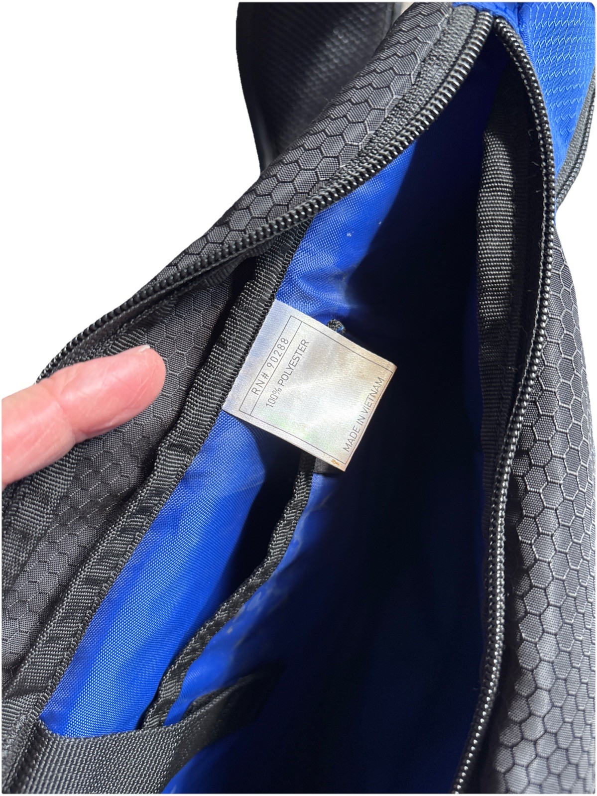 Adidas Y2K One Shoulder Messenger Bag backpack Blue Ripstop Vintage Yeezy