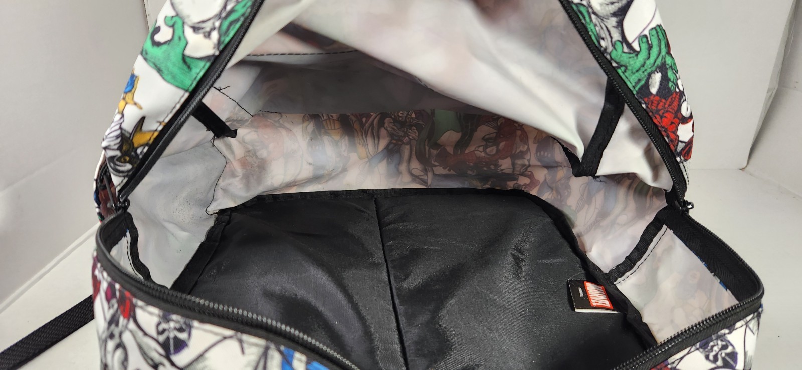 Marvel Comics Avengers 16″ Backpack With Spiderman, Ironman, Hulk, And Many More