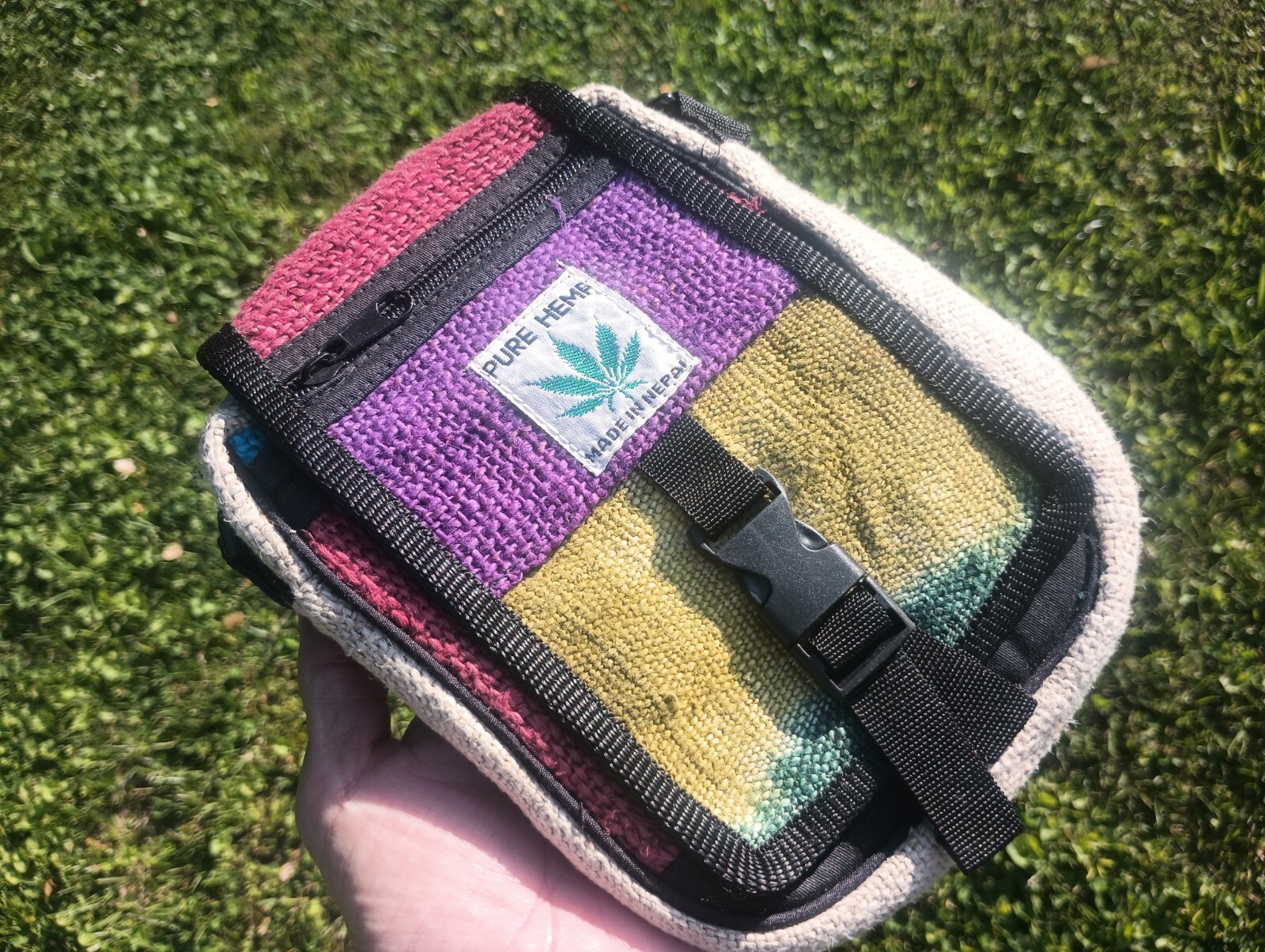 Unisex Hemp Bag Nepal Three Compartment A473