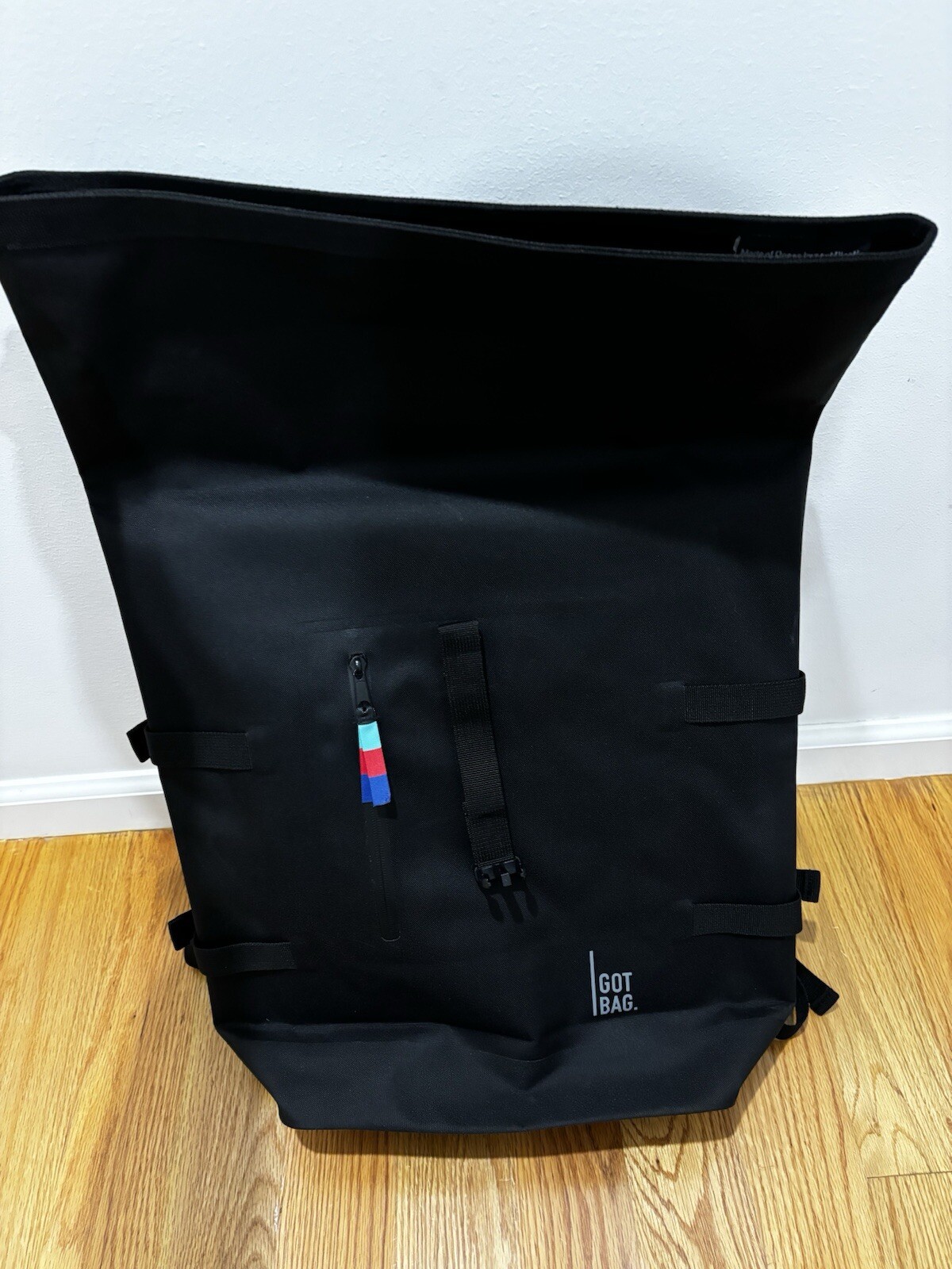 NEW Got Bag Black Eco Friendly Rolltop Water Resistant w 15″ Laptop Compartment