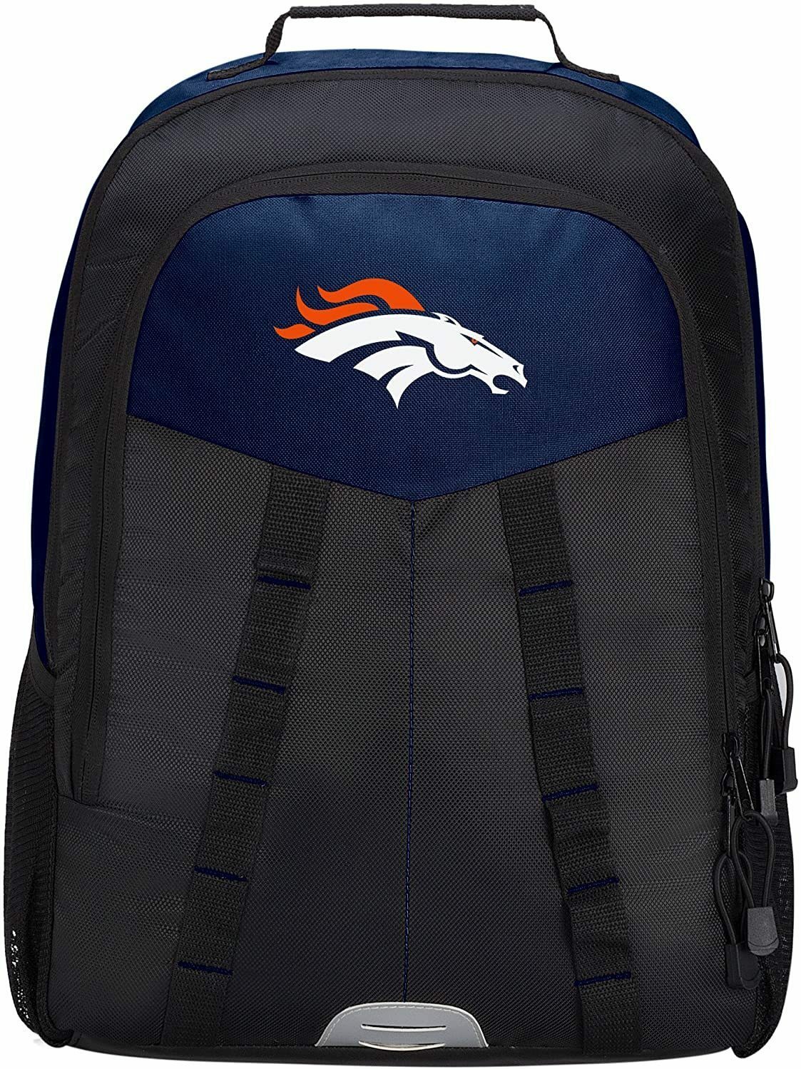 NWT NFL Denver Broncos Scorcher Design Travel School Backpack 18″x12″x5″