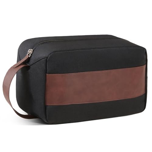 Toiletry Bag Men Water Resistant Accessories Travel Essentials Large Bag, Black