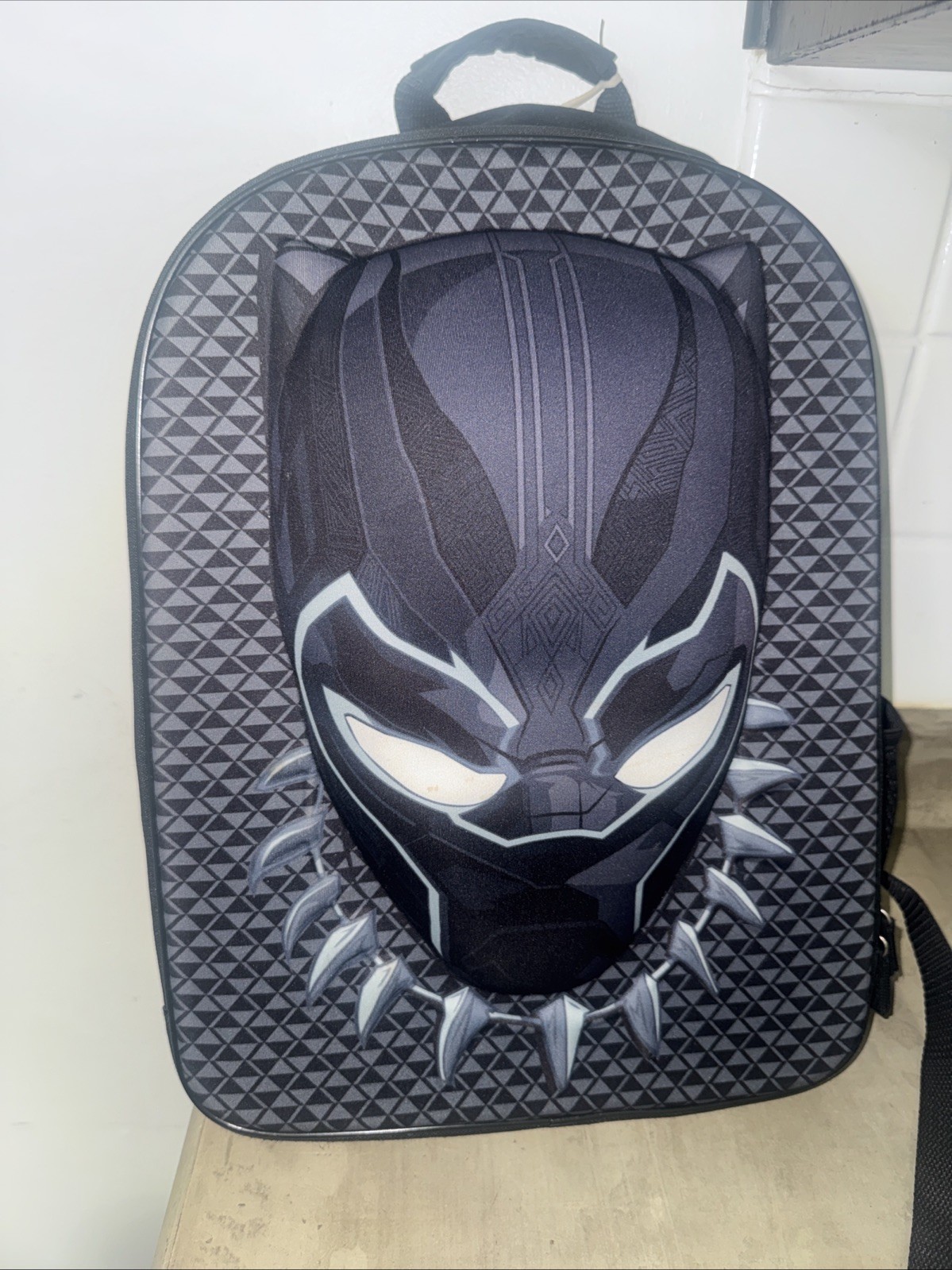 Disney Store Large 3D Black Panther Backpack Never Used See Description