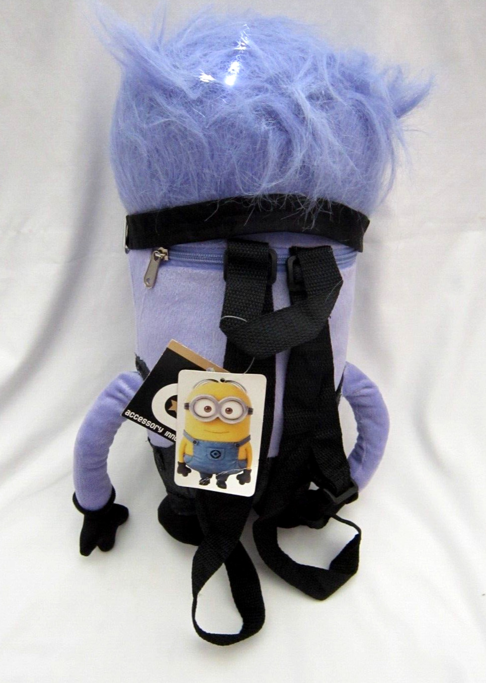 Despicable Me Minion Minions Evil One Eye 13″-18″ Plush Backpack Tote-New!