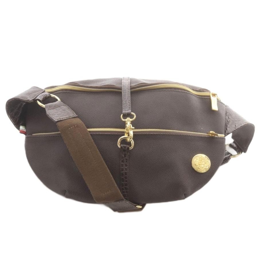 Orobianco PVC Waist Bag Brown