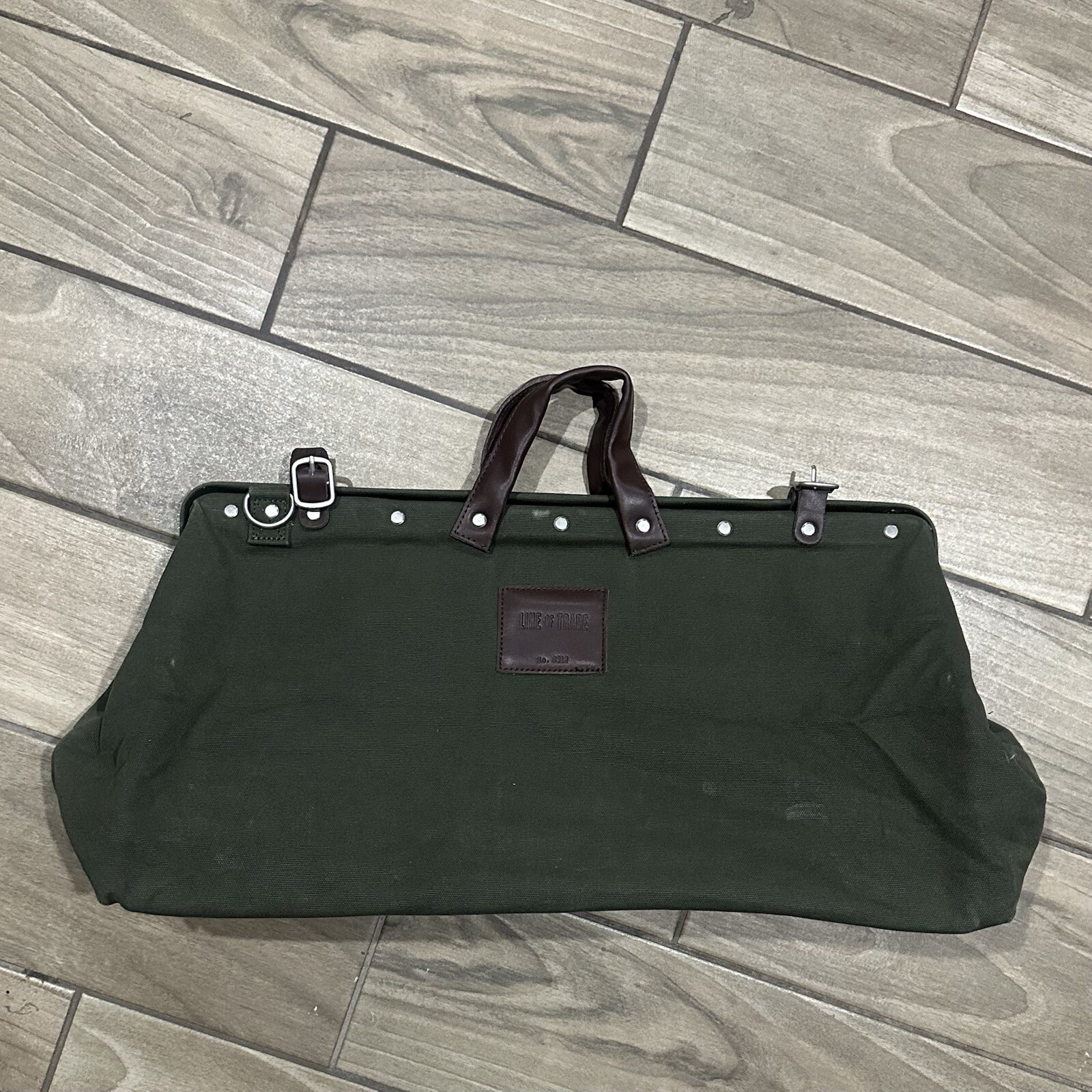 Line of Trade Bag No.0312 Men’s Canvas Tool Weekender Olive Green Bespoke