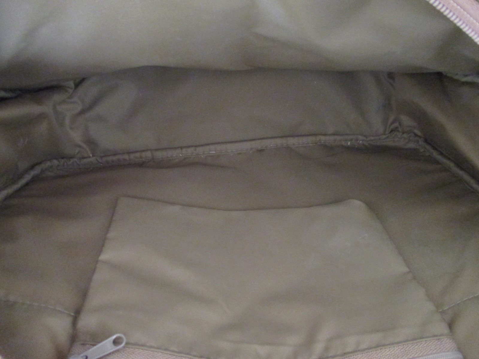 Hartmann Messenger Bag Green Nylon Canvas & Tan Leather Double Handles