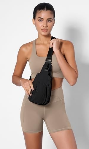 Sling Bag Crossbody Chest Backpack Lightweight Nylon Water Resistant Adjustable