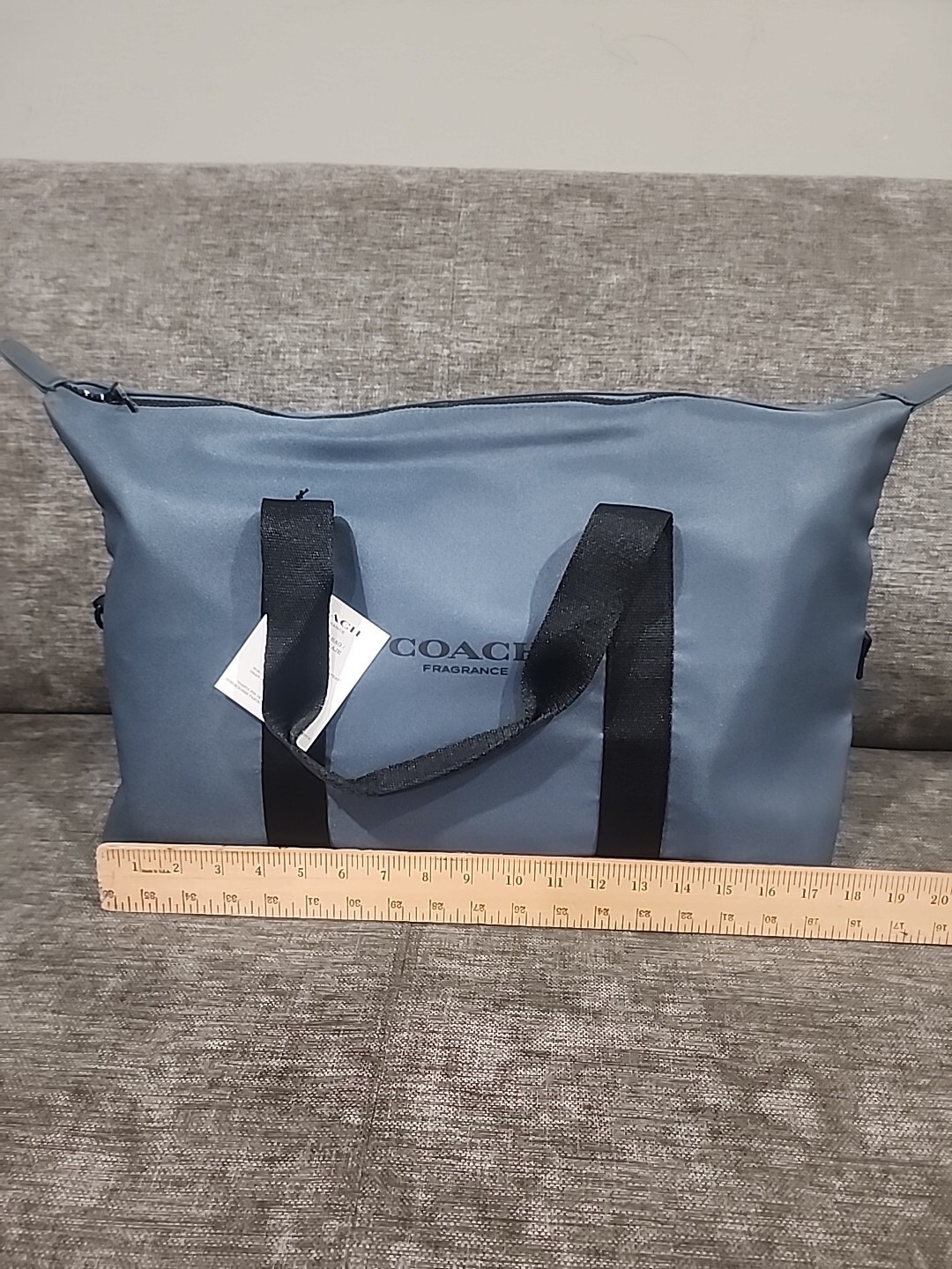 COACH FRAGRANCE MEN’S WEEKENDER, TRAVEL , SPORT , GYM BAG BLUE / GREEN NEW
