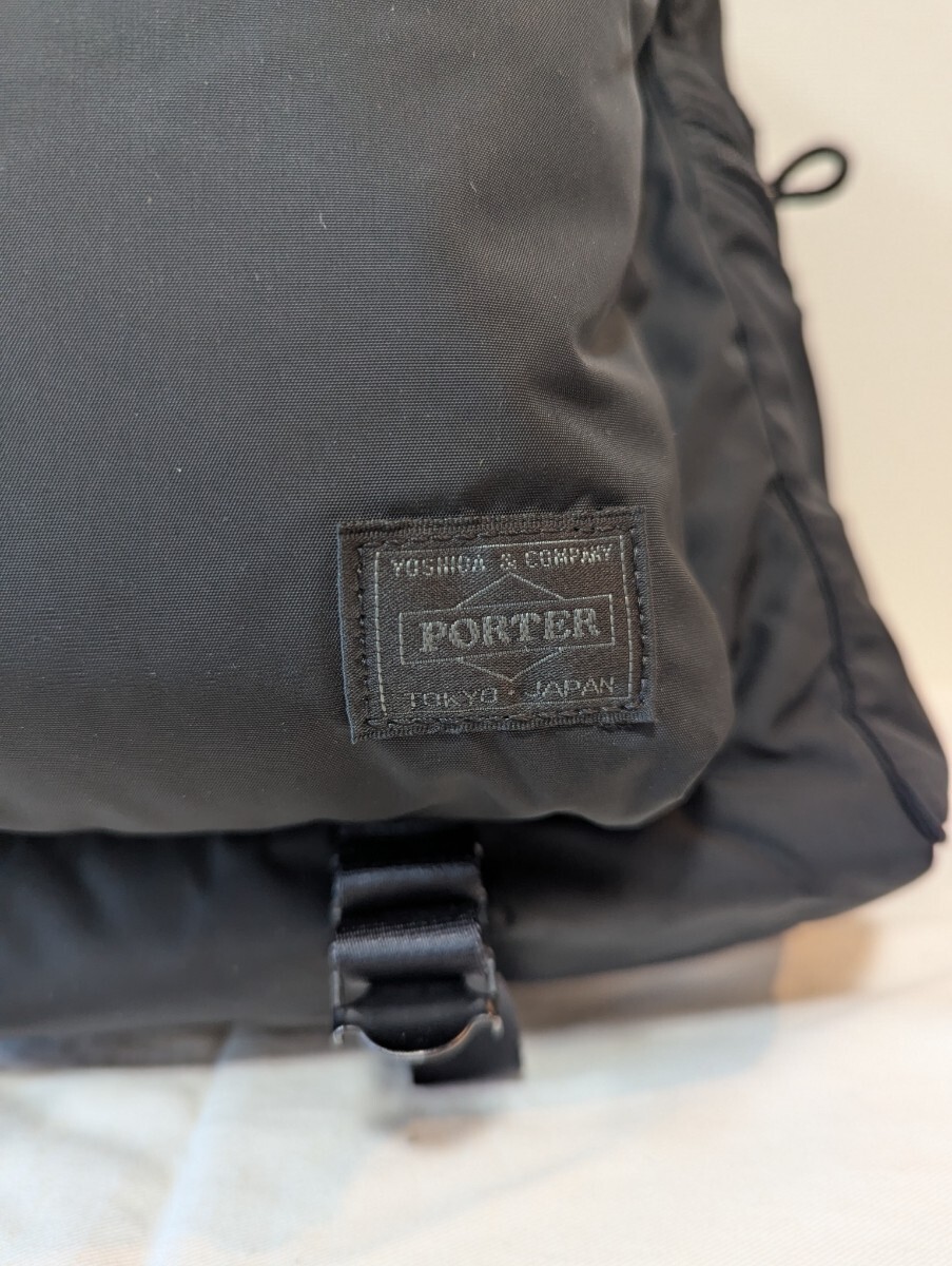 Yoshida Kaban Porter Senses Daypack Backpack Black Nylon Oxford 31x42x17cm 2-Lay