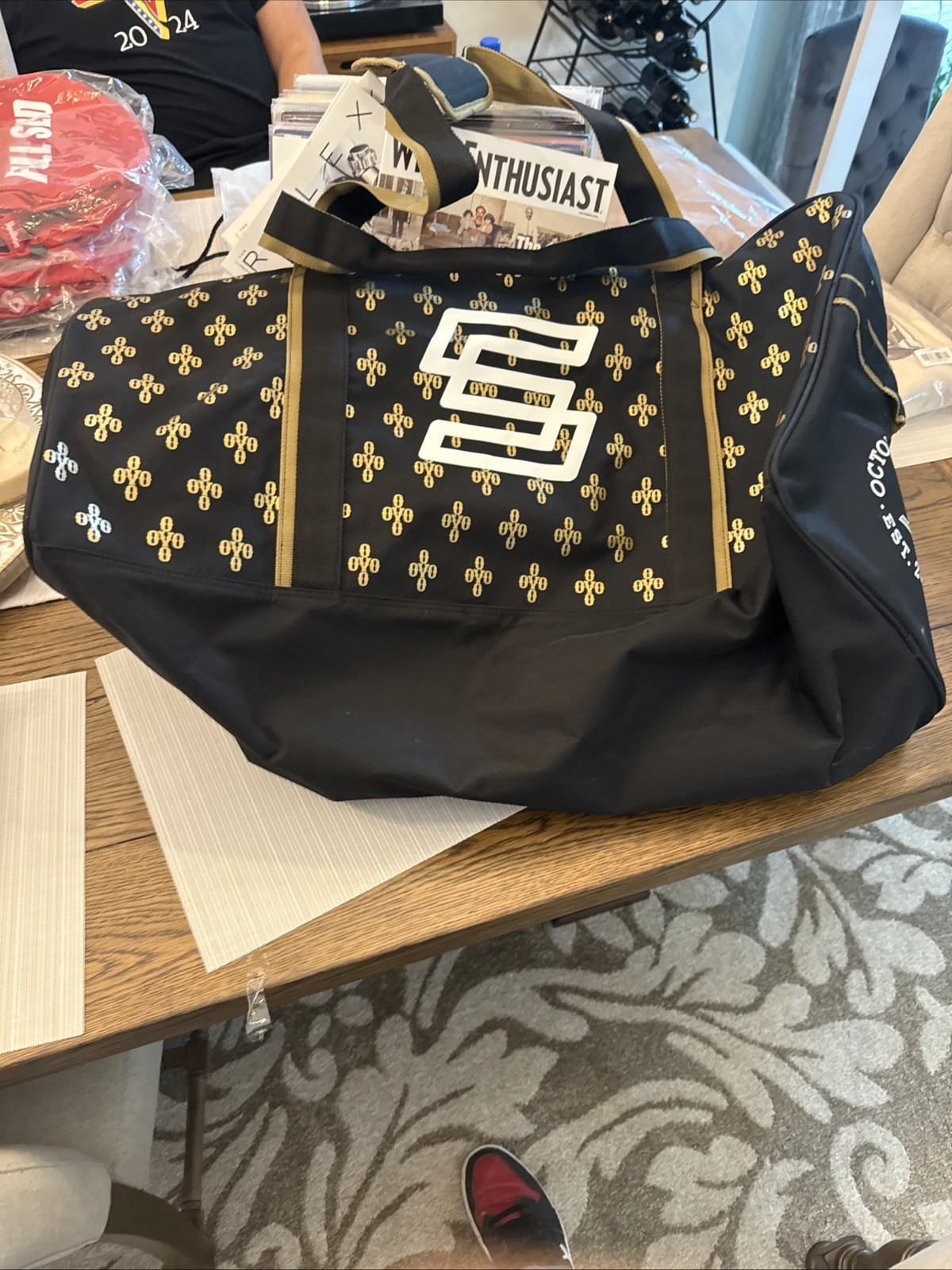 OVO X Sherwood Hockey Bag Owl Gold Black October’s Very Own Drake – Brand New