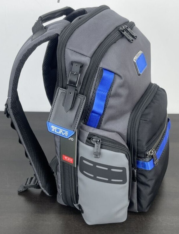 TUMI ALPHA BRAVO Navigation Backpack Bag Business Sports Gray Blue 232793