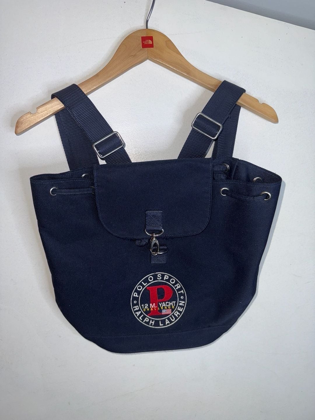 Vintage Polo Sport Ralph Lauren Yacht Challenge Backpack 1996 Navy