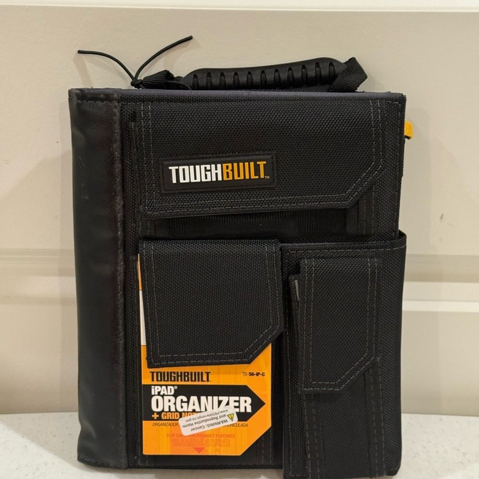 NEW ToughBuilt Black iPad Organizer + Grid Notebook ~ Model # TB -56-IP-C