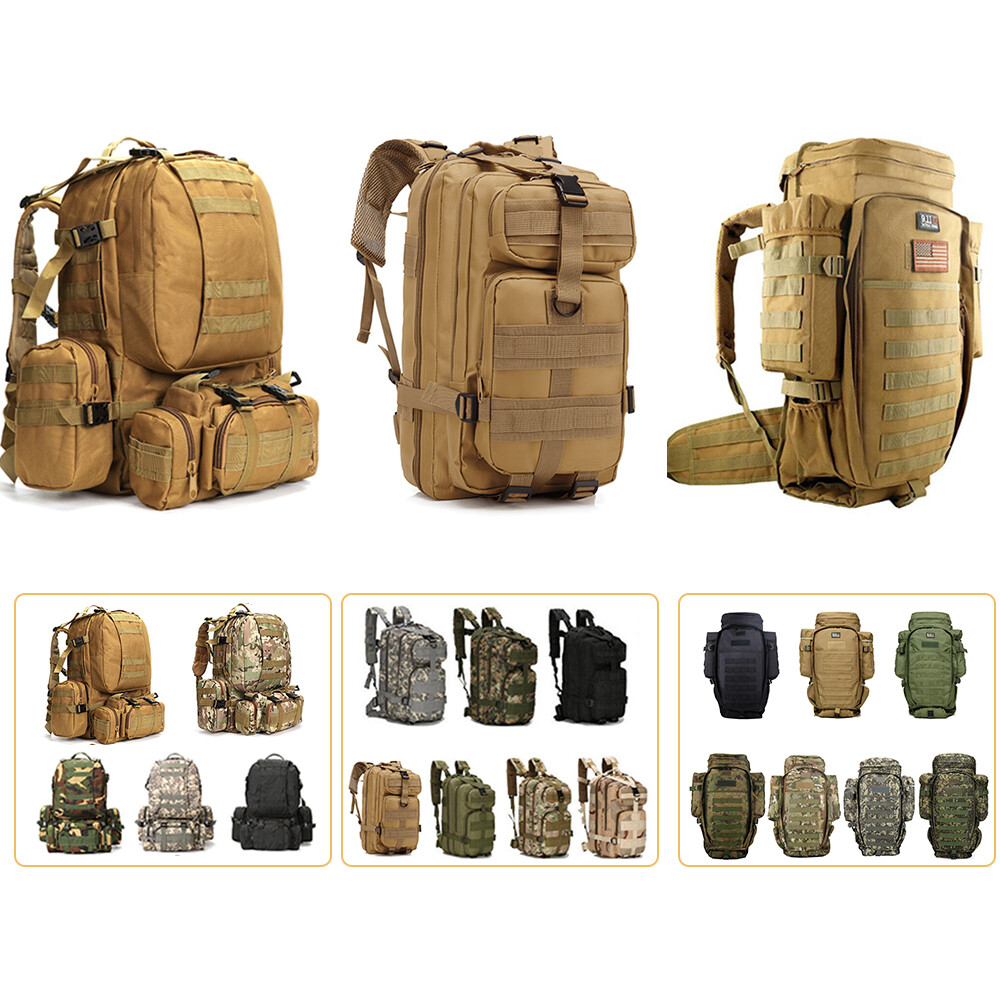 30-75L Military Tactical Bag Rucksack Outdoor Daypacks for Camping Travel Hiking