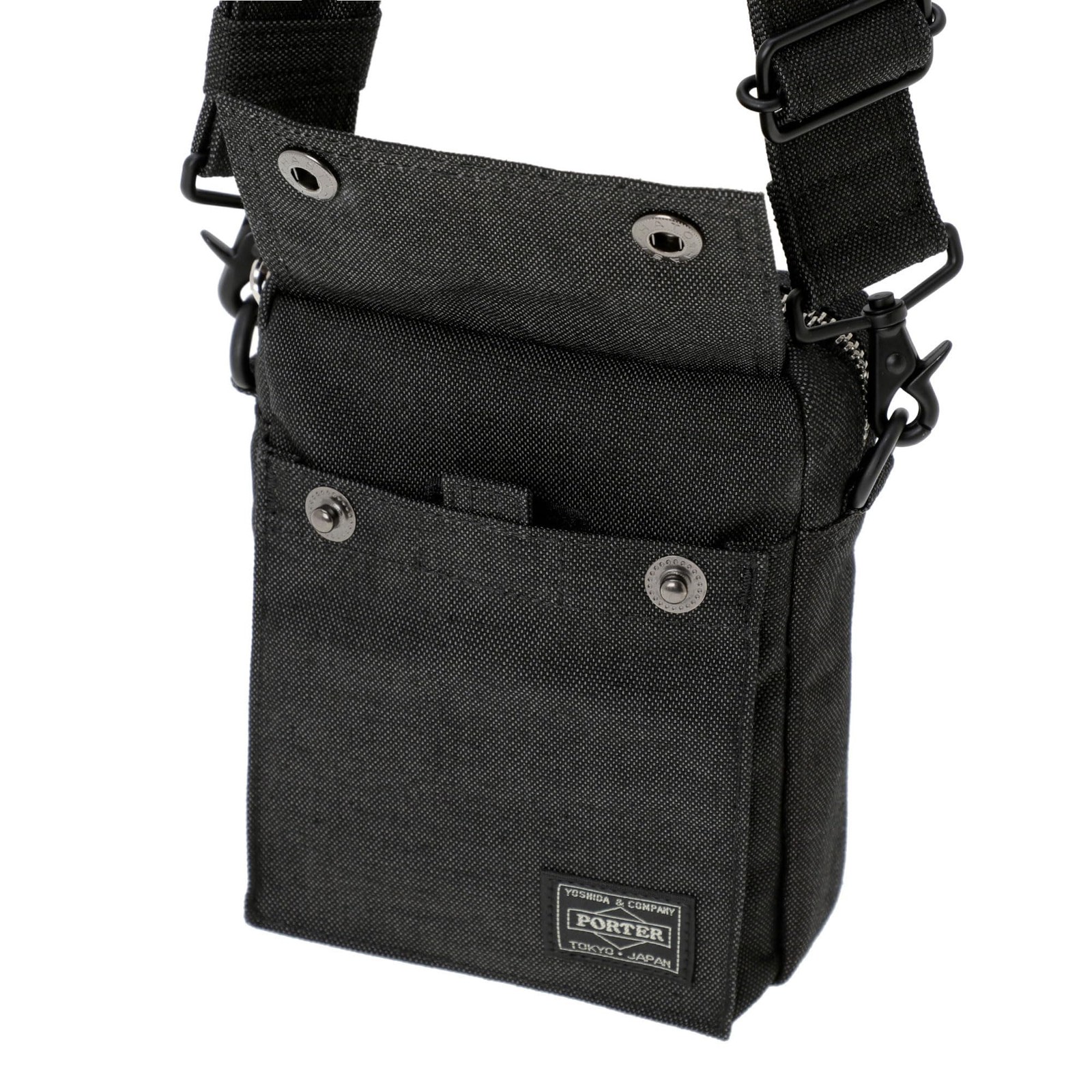 PORTER Smoky Vertical Shoulder Bag, Shoulder Bag, Yoshida & Co., Navy