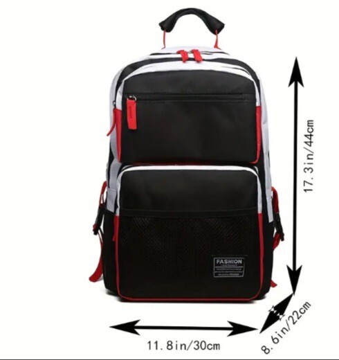 1pc Men’s Fashion Trendy Backpack, Large Capacity Travel Nylon Backpack