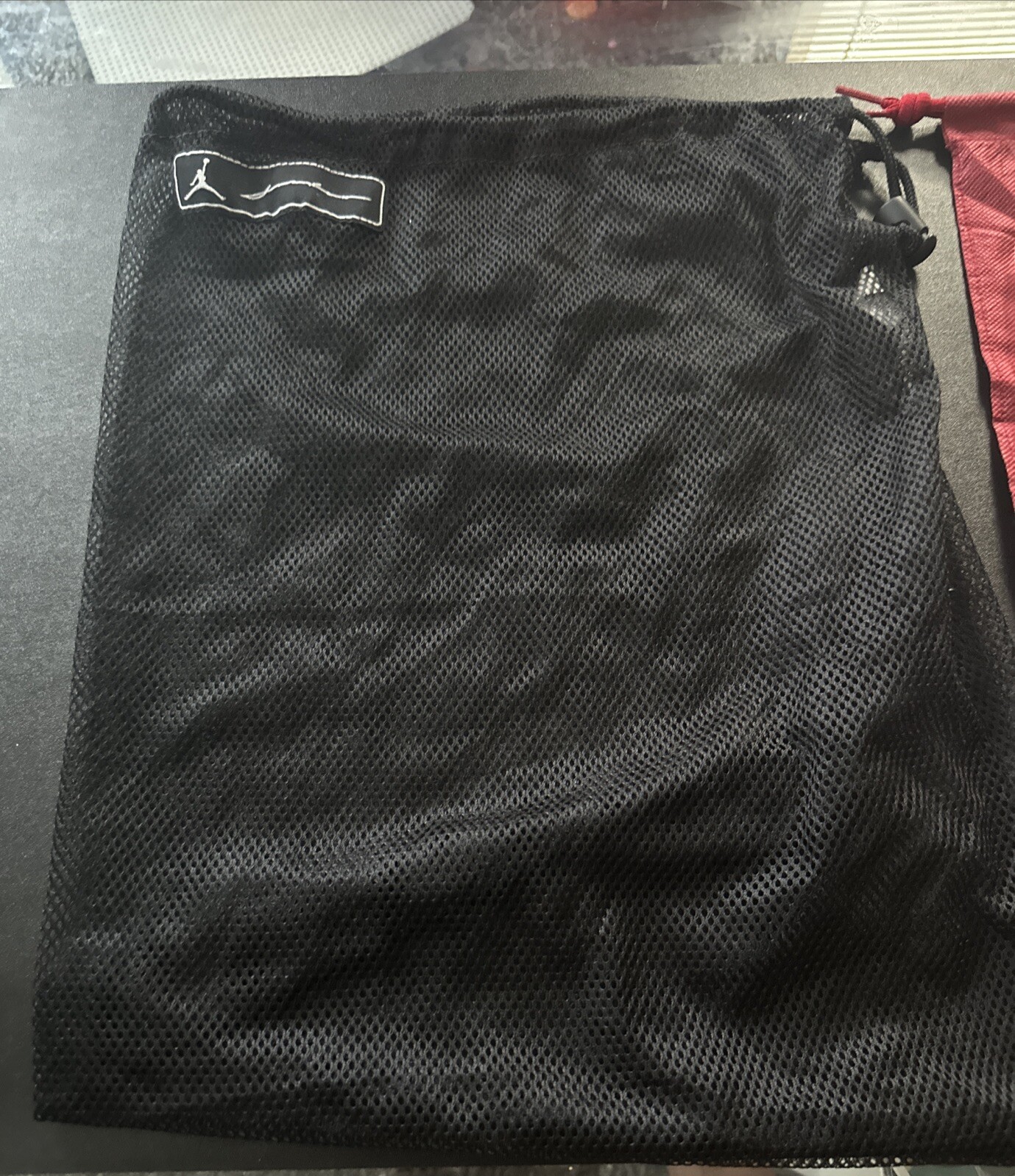Jordan Drawstring Shoe Bag Shoe Carry Black Mesh 2004 Vintage Stickers Lot